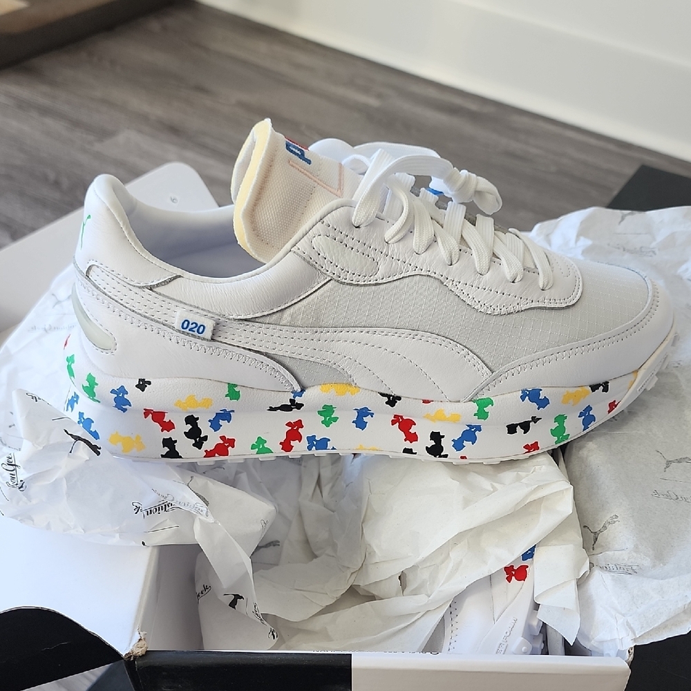 Puma Style Rider x Fashion Geek in White and Black